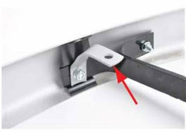 Bracket-for-reverse-light-or-indicator-on-rear-bumper-left-VW-Kaefer-111941351